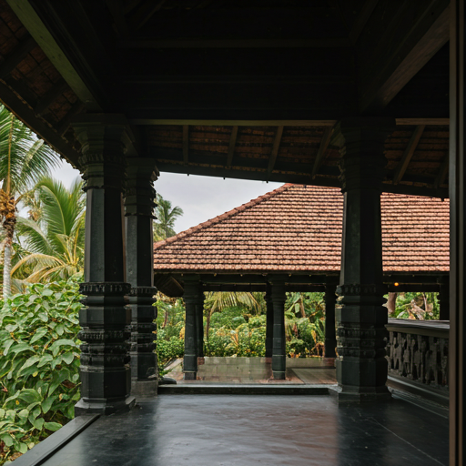Detail of Kerala architecture